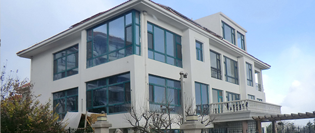 银海花圃别墅—烟台断桥铝门窗