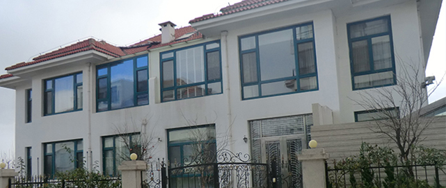 银海花圃别墅—烟台断桥铝门窗